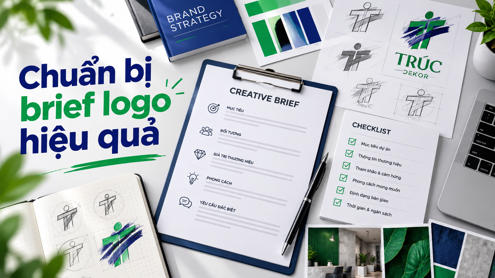 Checklist chuẩn bị brief hiệu quả trước khi làm việc với agency thiết kế logo