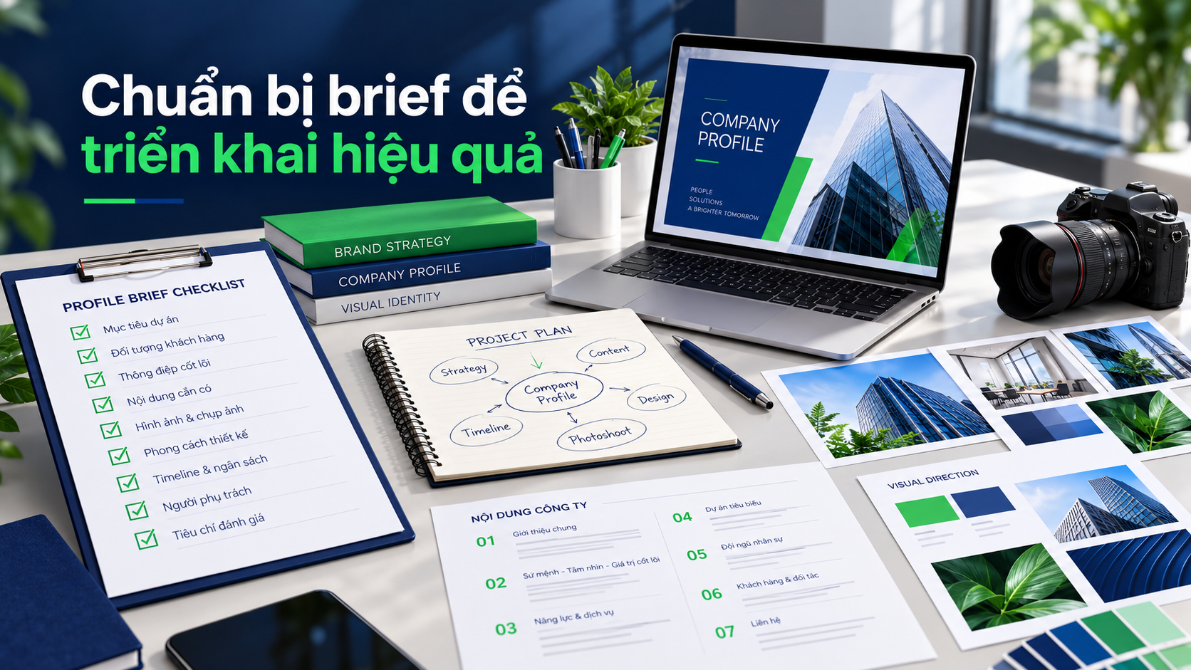 Checklist chuẩn bị brief trước khi làm việc với agency thiết kế profile