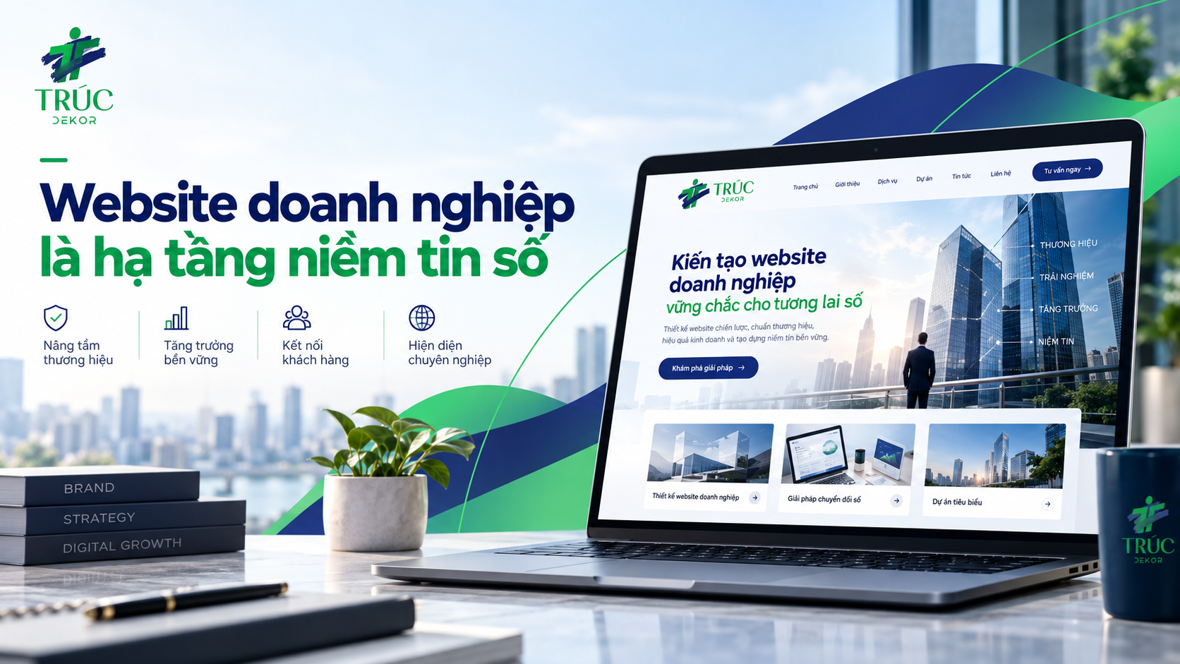 Website doanh nghiệp là hạ tầng niềm tin số