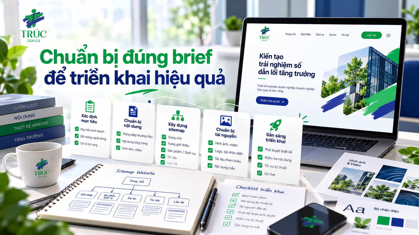 Checklist chuẩn bị brief để triển khai website doanh nghiệp hiệu quả